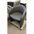 Grey Guest Reception Tub Chair